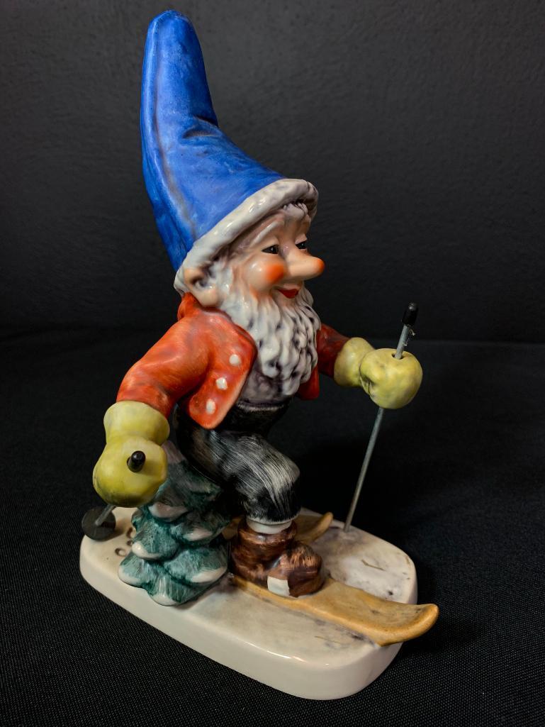 Vintage German Hummel Co-Boy Gnomes "Toni The Skier". This is 8" Tall