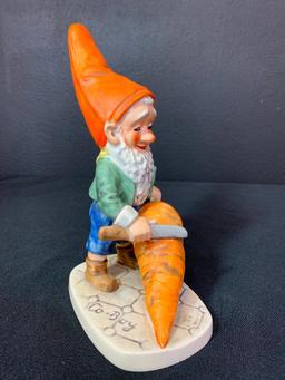 Vintage German Hummel Co-Boy Gnomes "Robby The Vegetarian". This is 8" Tall