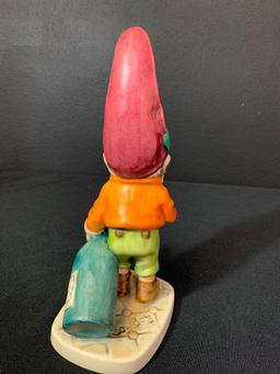 Vintage German Hummel Co-Boy Gnomes "Fritz the Boozer". This is 8" Tall