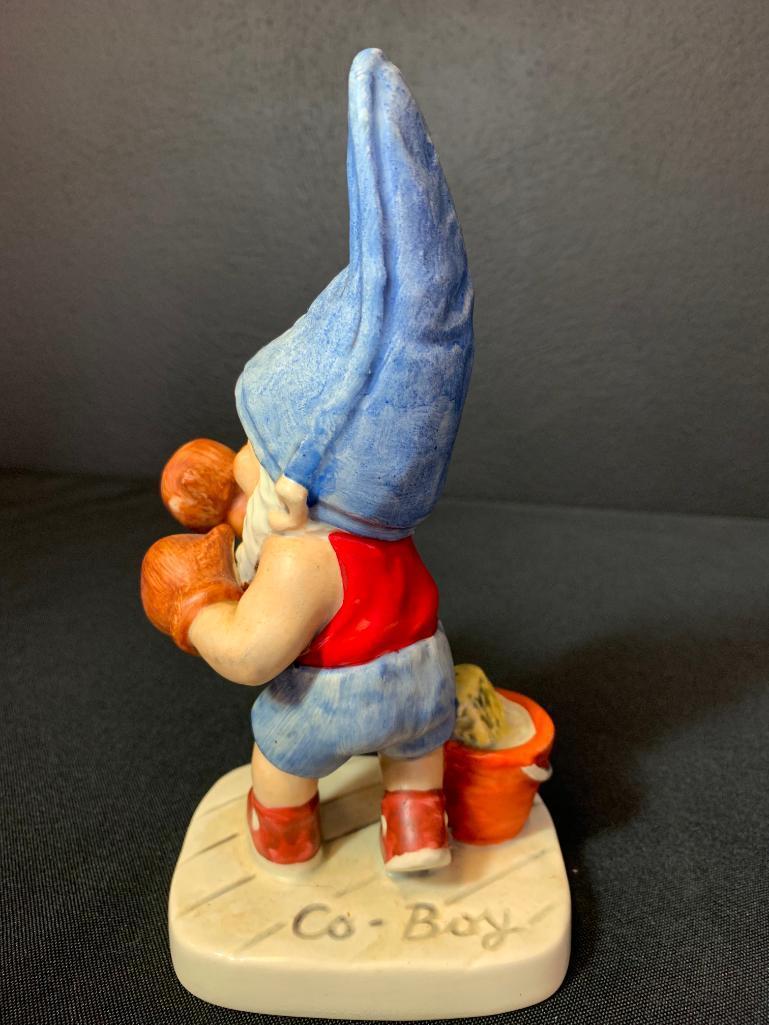 Vintage German Hummel Co-Boy Gnomes "Max The Boxing Champ". This is 8" Tall