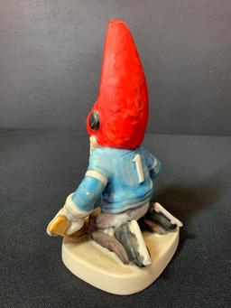 Vintage German Hummel Co-Boy Gnomes "Gil The Hockey Player". This is 8" Tall