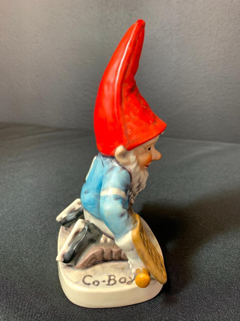 Vintage German Hummel Co-Boy Gnomes "Gil The Hockey Player". This is 8" Tall