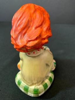 Vintage German Goebel Redhead Figurine "Bongo Beat". This is 5" Tall