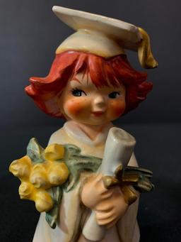 Vintage German Goebel Redhead Figurine "First Degree". This is 5" Tall