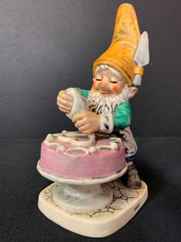 Vintage German Hummel Co-Boy Gnomes "Candy The Confectioner Cake Baker". This is 8" Tall