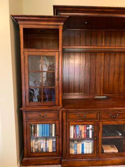 Beautiful Entertainment Center by Hooker Furniture. This is 94" T x 112" W x 22" D