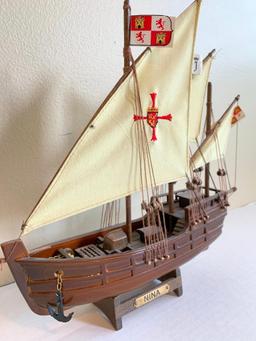 12" x 11" Model Ship "Nina" Replica