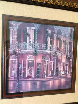 30" x 30" Framed "New Orleans" Style Prints