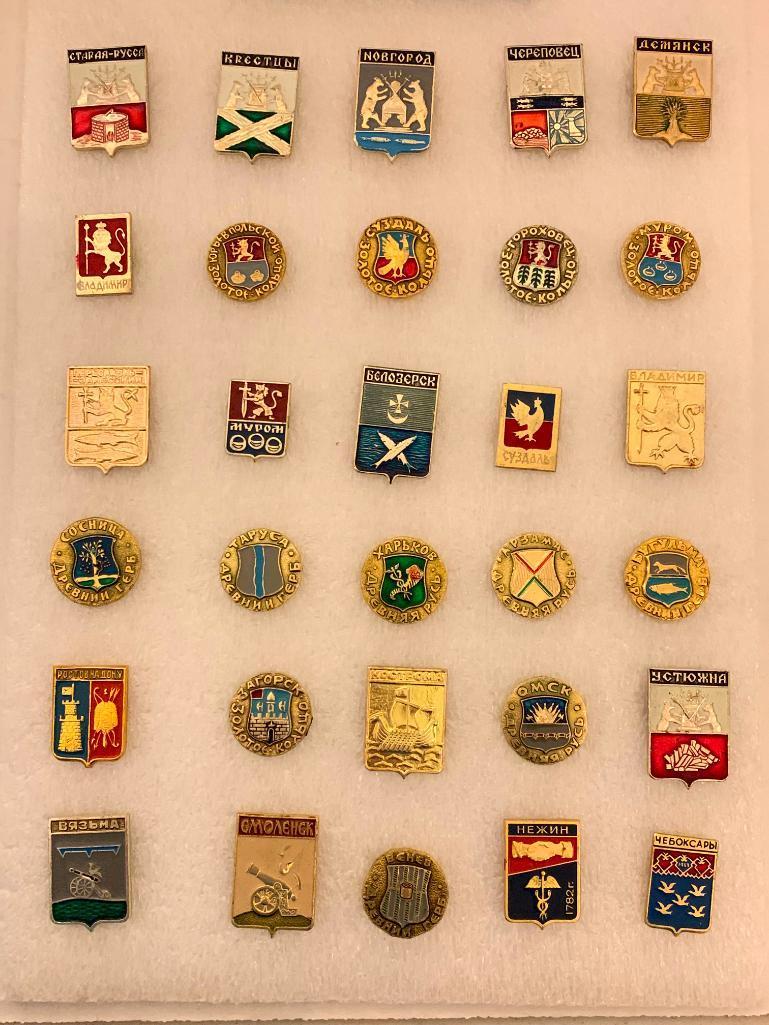 Collector Lapel Pins of Coat of Arms