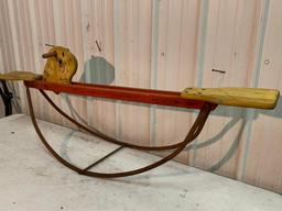 Vintage Whimsy by Weiner Teeter Totter. One Seat is Missing Handles