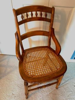 32" Accent Chair w/Cane Bottom Seat