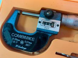 Mitutoyo...Combimike 0-25 MM to 0-1" O. D. Micrometer