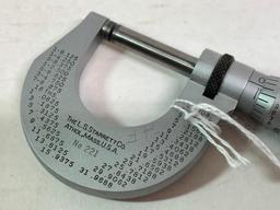 Starrett 0-1" O. D. Micrometer