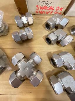 1" Swagelok Fittings Hand Valves and Check Valves-Unused