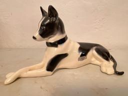 Porcelain Figurine of Prince the Show Dog. This is 10" in Length