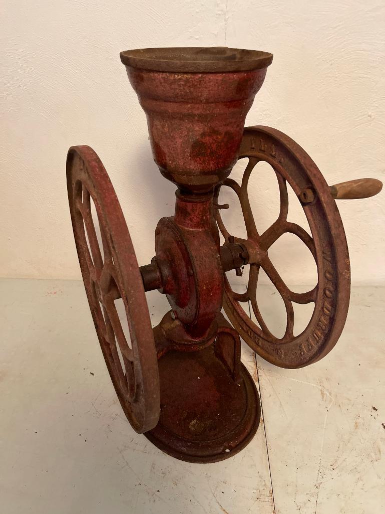 Eligin National Coffee Mill Metal. This is 25" Tall