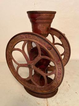 Eligin National Coffee Mill Metal. This is 25" Tall