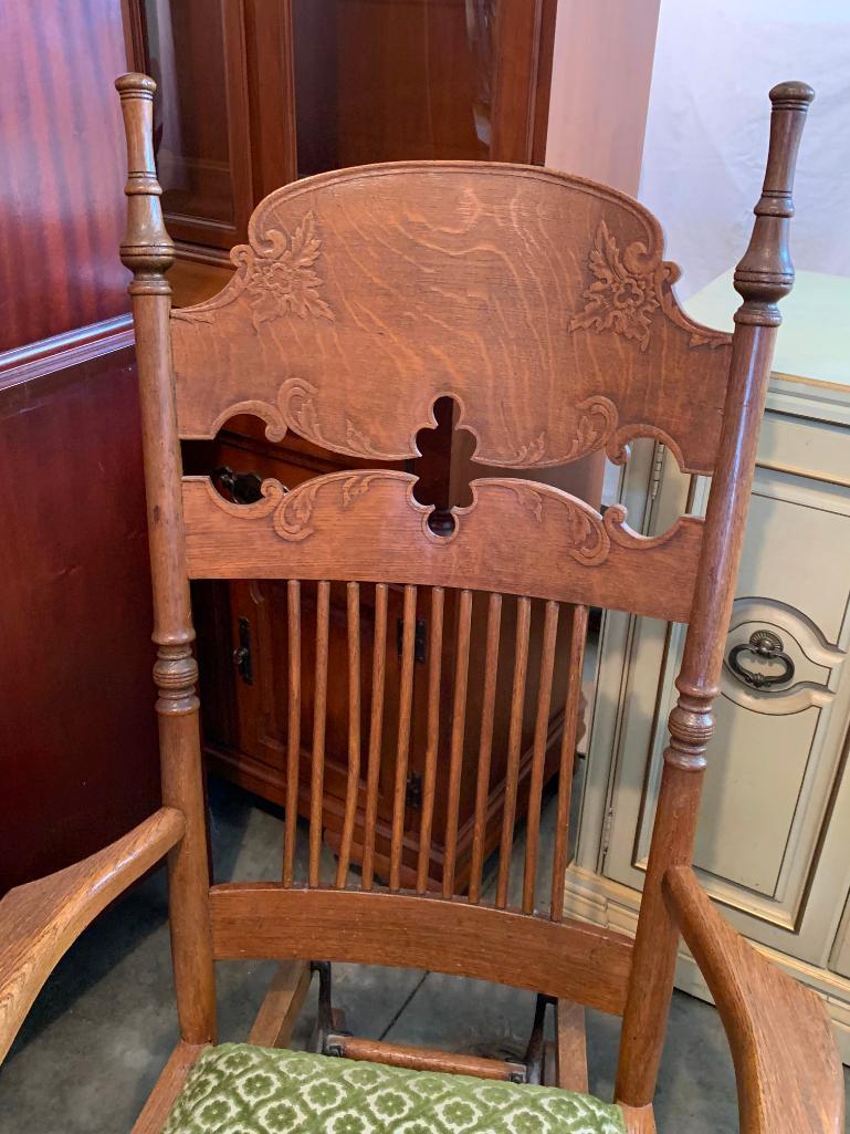 Antique Rocking Chair. This is 46" Tall. Very Nice!