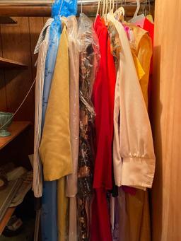 Contents of Basement Closet (Next to Bathroom) Incl Clothes, Planters, Books & More - As Pictured