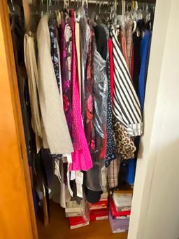 Closet Lot of Various Ladies Clothes Sizes L-16 & Shoes Sizes 9 & 9N- See Photos for Details