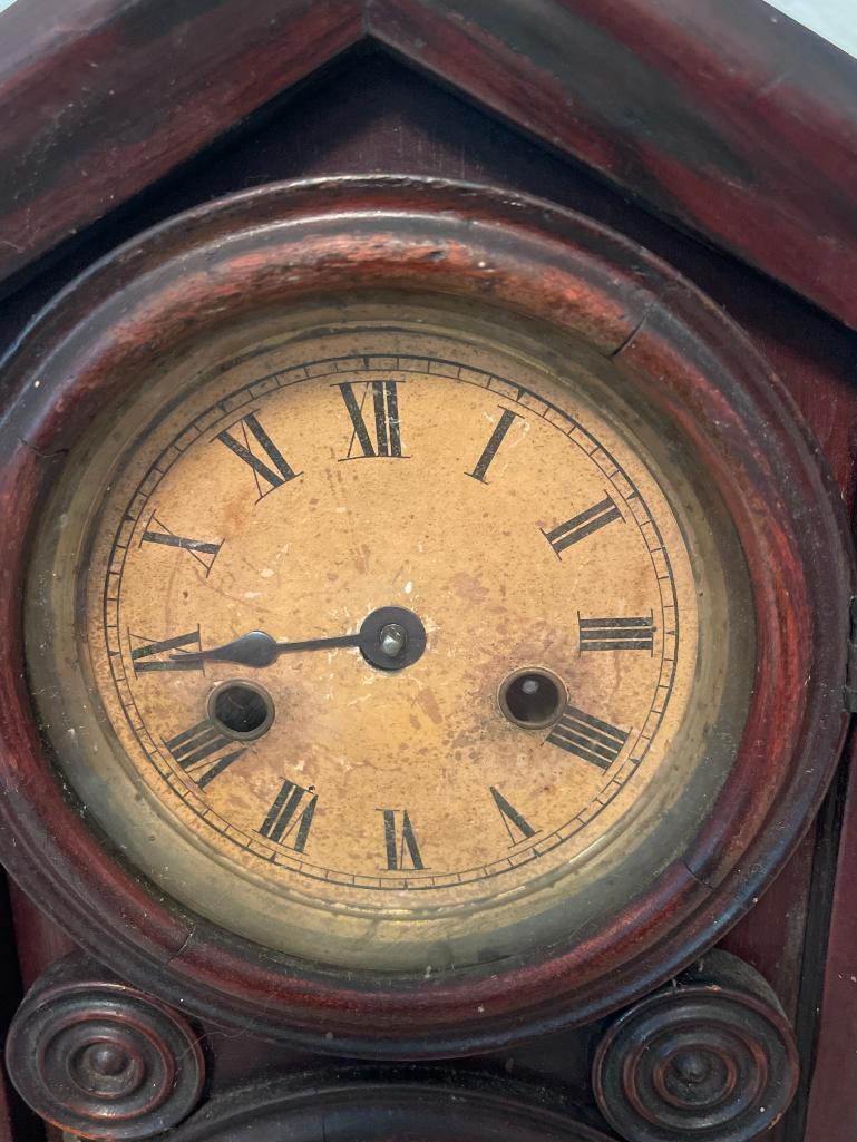 Antique Mantle Clock, Please Note Condition in Images, It is not currently functioning