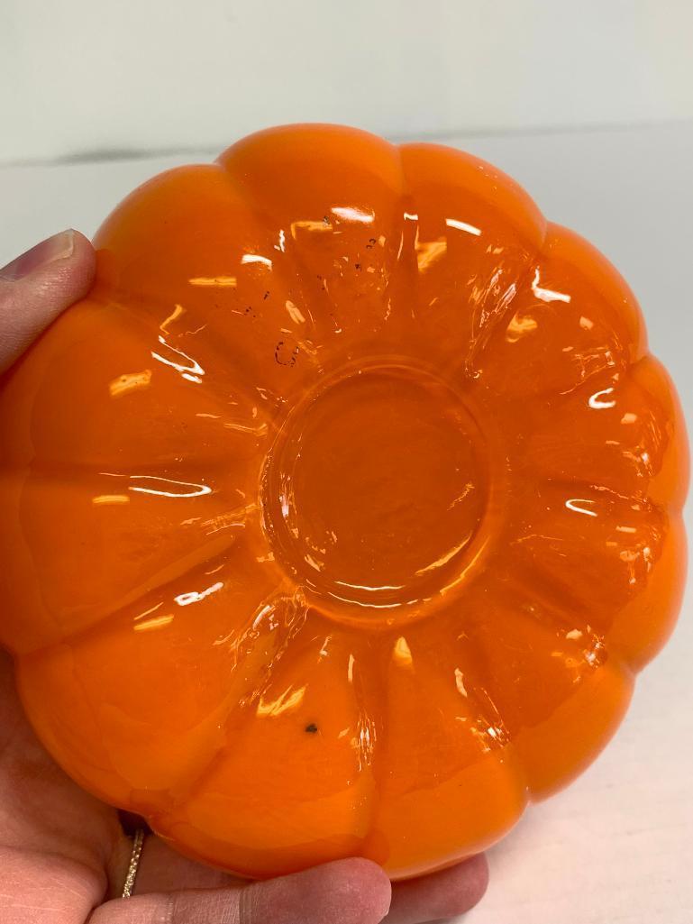 3" x 5" Blown Glass Pumpkin