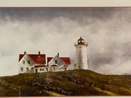 29" x 38" Framed Lighthouse Print