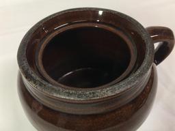 Pottery Crock w/Handle