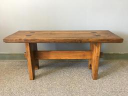 Handmade Wood Bench by Owner