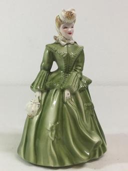 Florence Ceramics "Sarah" (with Green Dress) Figurine Pasadena, CA