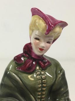 Florence Ceramics "Camielle" (with Green Dress) Figurine Pasadena, CA