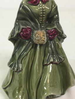 Florence Ceramics "Camielle" (with Green Dress) Figurine Pasadena, CA
