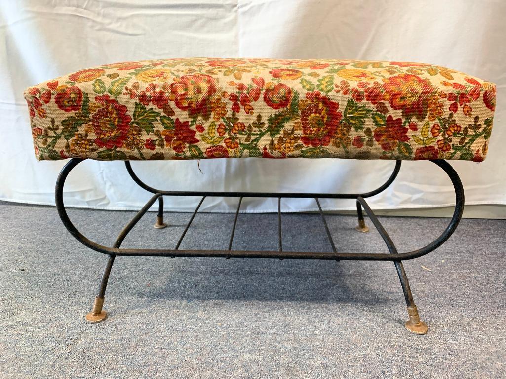 Vintage Upholstered Foot Stool