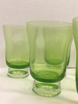 Set of 6 Light Green Drinking Glasses