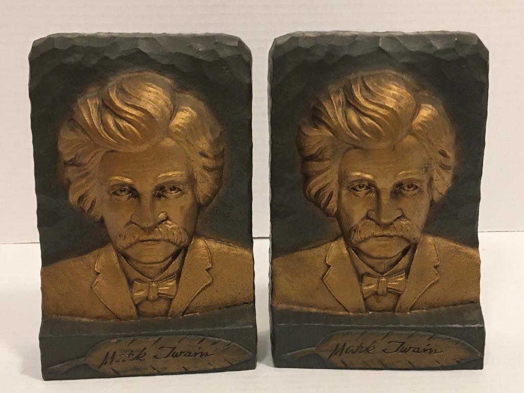 Pair of Mark Twain Bookends