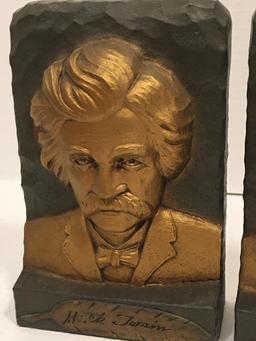 Pair of Mark Twain Bookends