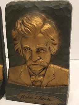 Pair of Mark Twain Bookends