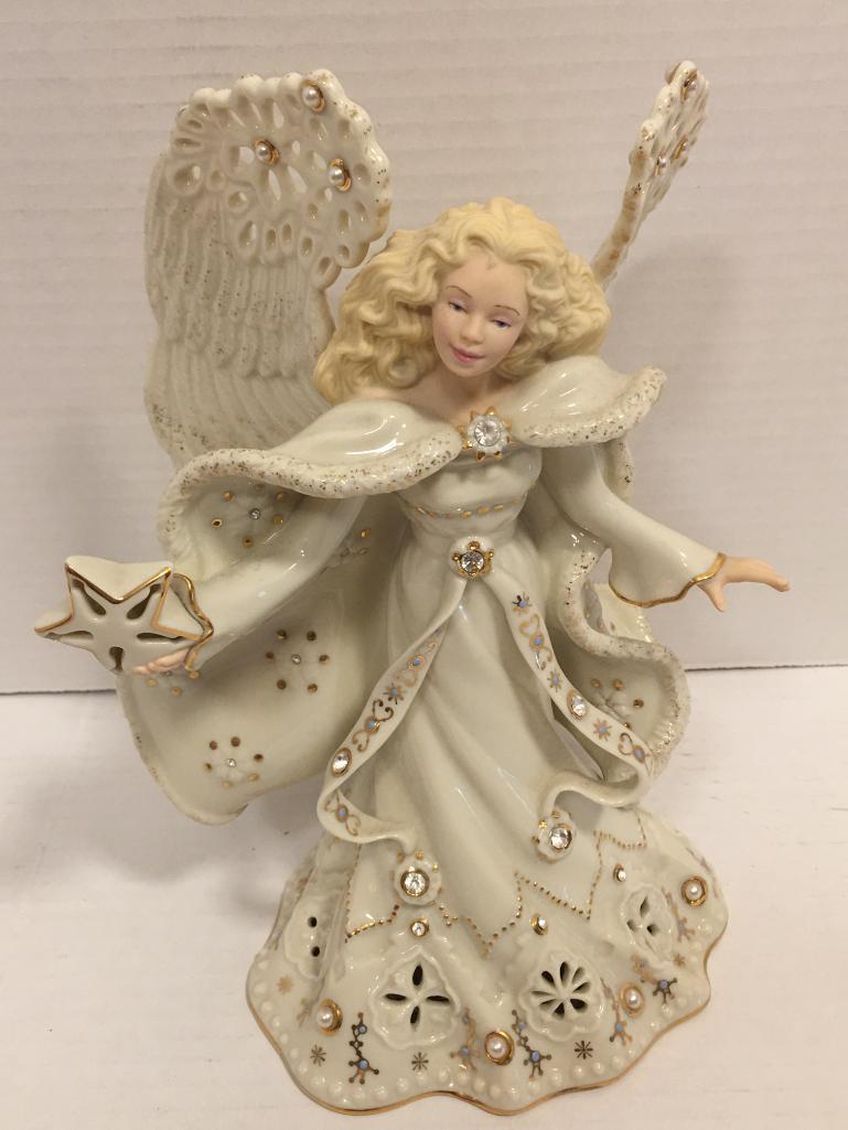 Lenox Florentine & Pearl Lighted Christmas Angel