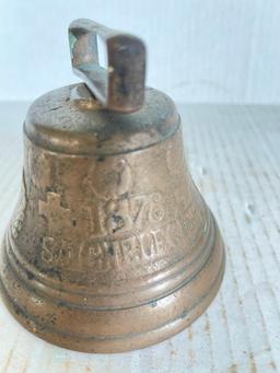 Brass Bell with Date of 1878 on it