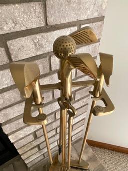 Golf Fireplace Tools