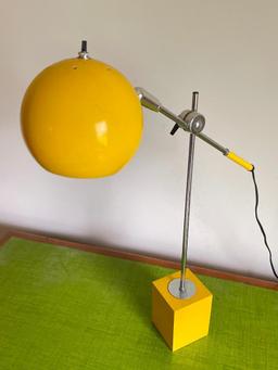 Vintage Yellow Desk Lamp