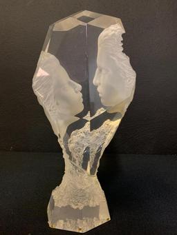 Vintage Michael Wilkinson "Touchstone" Acrylic Sculpture Signed Limited Edition 287/1800