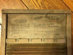 Vintage Wood Washboard