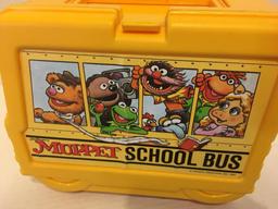 Vintage Muppet School Bus Plastic Lunch Box