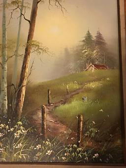 Framed Original & Signed Oil On Canvas