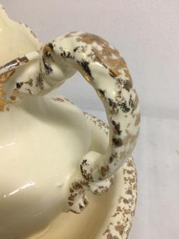 Vintage Porcelain Pitcher & Wash Bowl