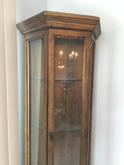 Ornate Wood & Glass Display Case