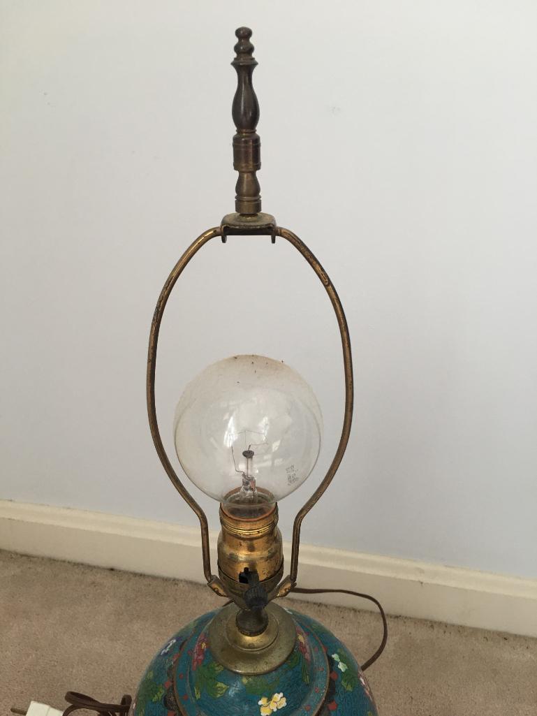 Vintage Cloisonne Lamp