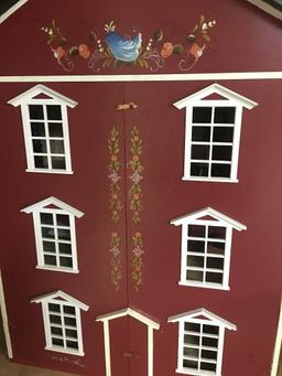 Handmade Vintage Wood Doll House