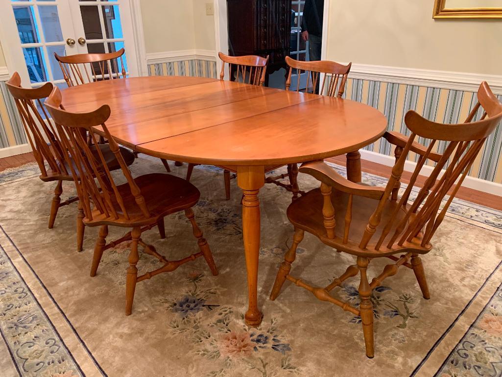 Nichols and Stone, Maple Oval Dining Table